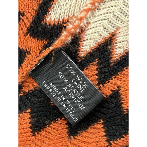 Missoni Poncho Cape Womens One Size OS Multicolor Chevron Wool & Acrylic Blend - Picture 4 of 5